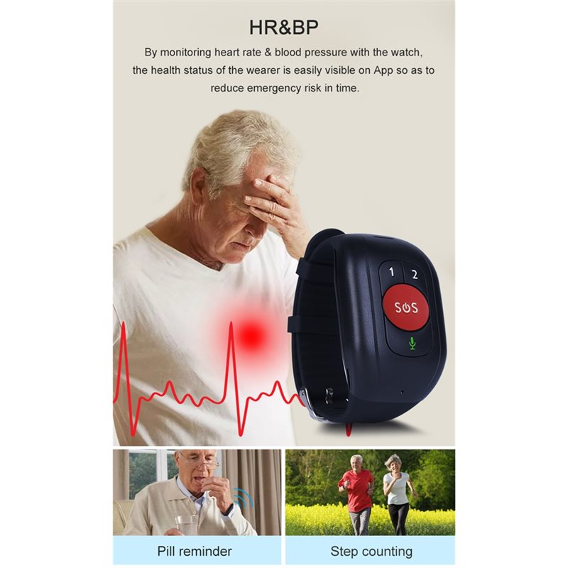 AB15-Smart Watch Bracelet 4G L - Fall Detection Watch recensie en prijs