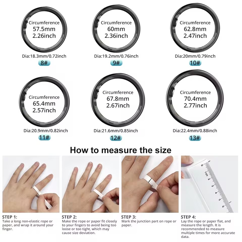 R09 Smart Ring Men Women with  - Temperature Ring Skin recensie en prijs