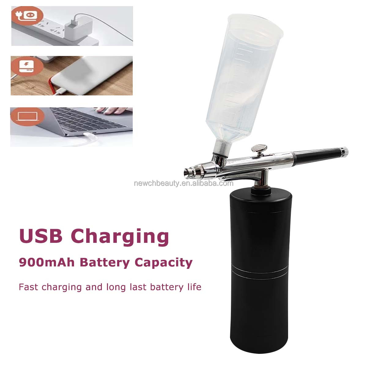 Cordless Airbrush Kit with Com - Galvanic Skin Sensor recensie en prijs