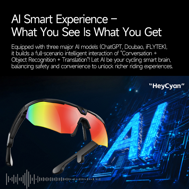 BT Cycling Sunglasses AI Voice - Smart Glasses Lens recensie en prijs