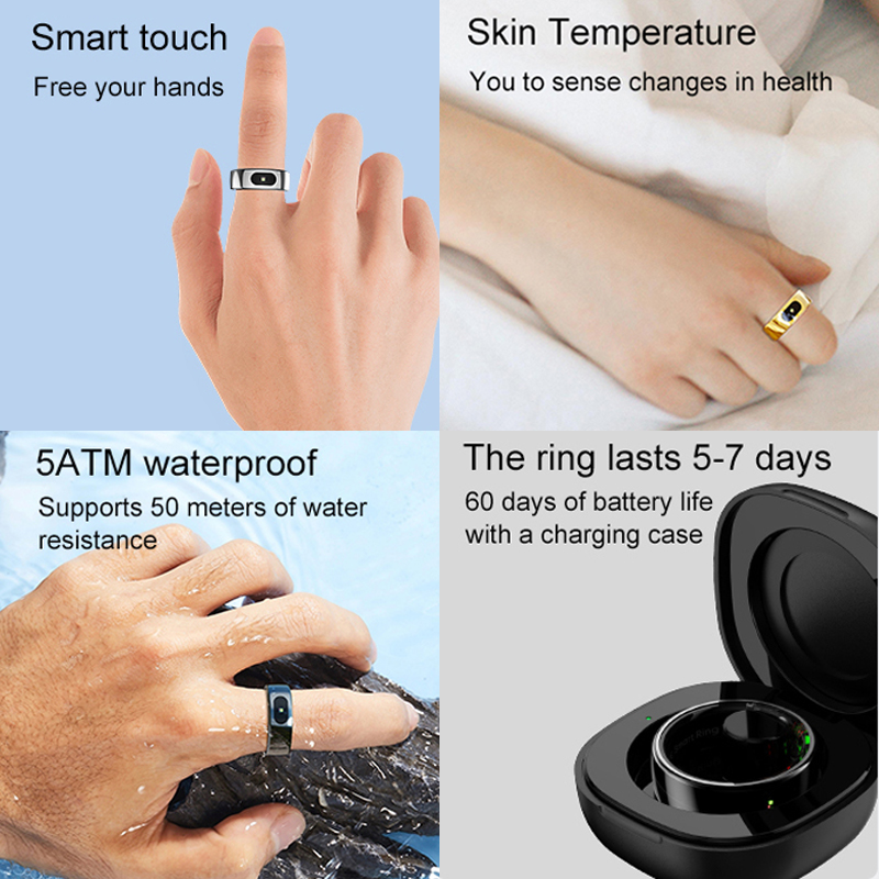 Smart Ring Men Women with Char - Temperature Ring Skin recensie en prijs