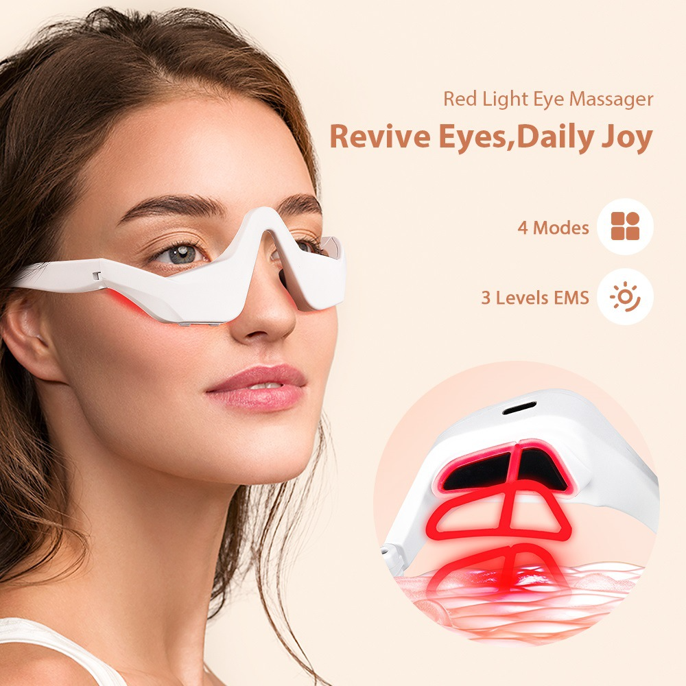 Eye Massager Under Eye Red Lig - Light Therapy Glasses recensie en prijs