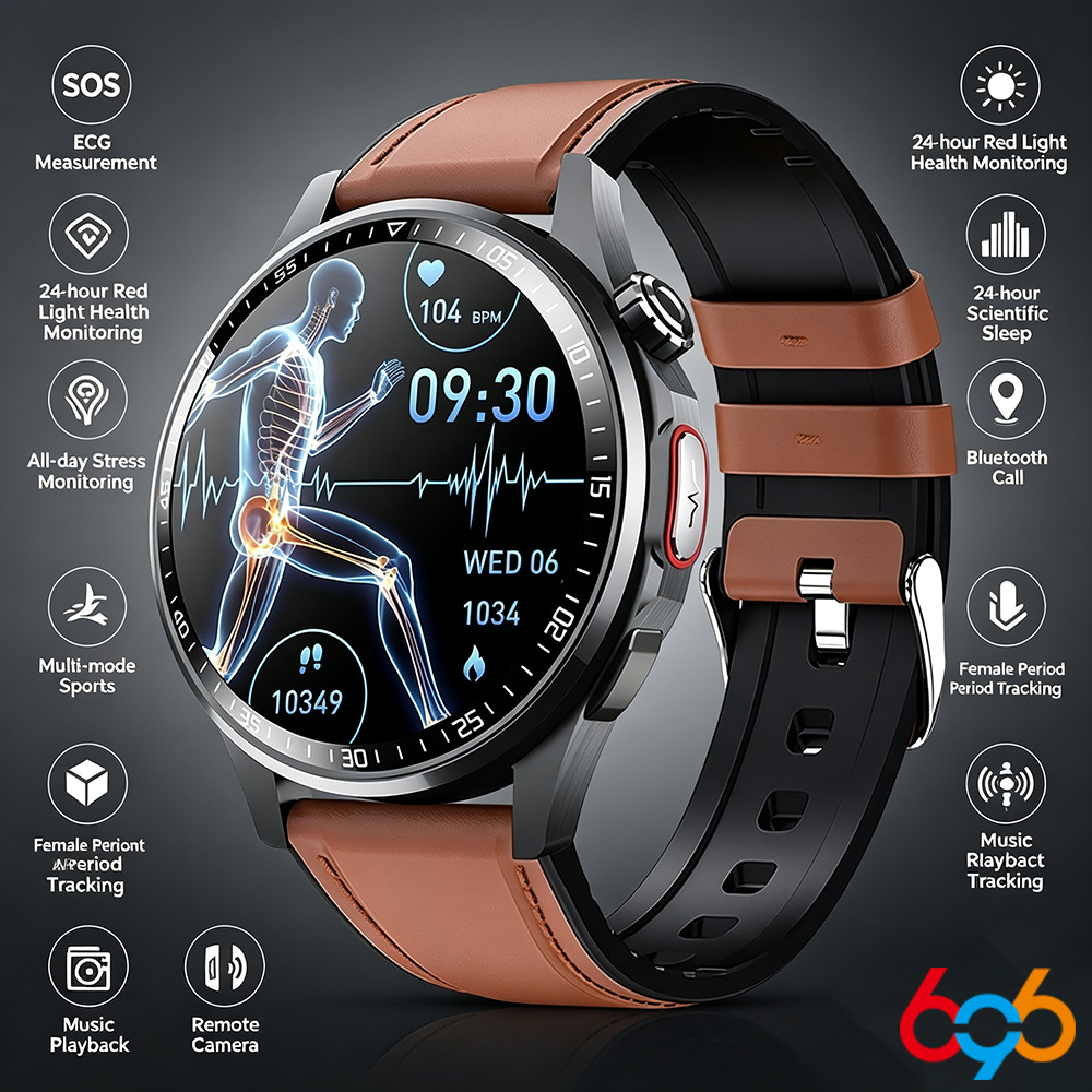Ultra HD Screen ECG Health Mon - Fall Detection Watch recensie en prijs