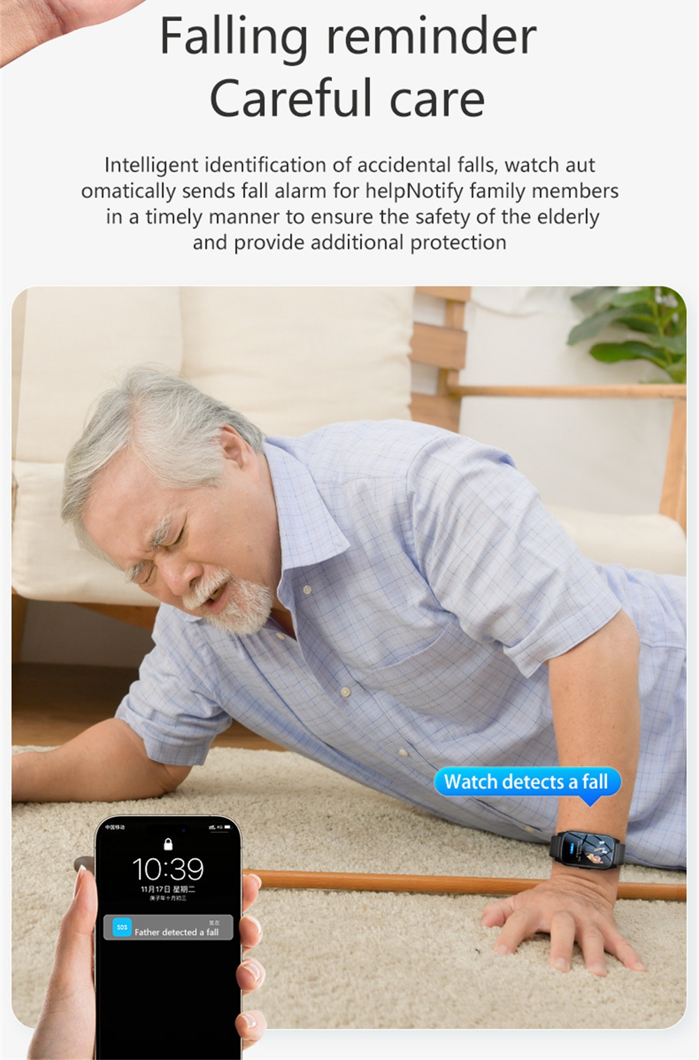 Elderly Smart Watch For Senior - Fall Detection Watch recensie en prijs