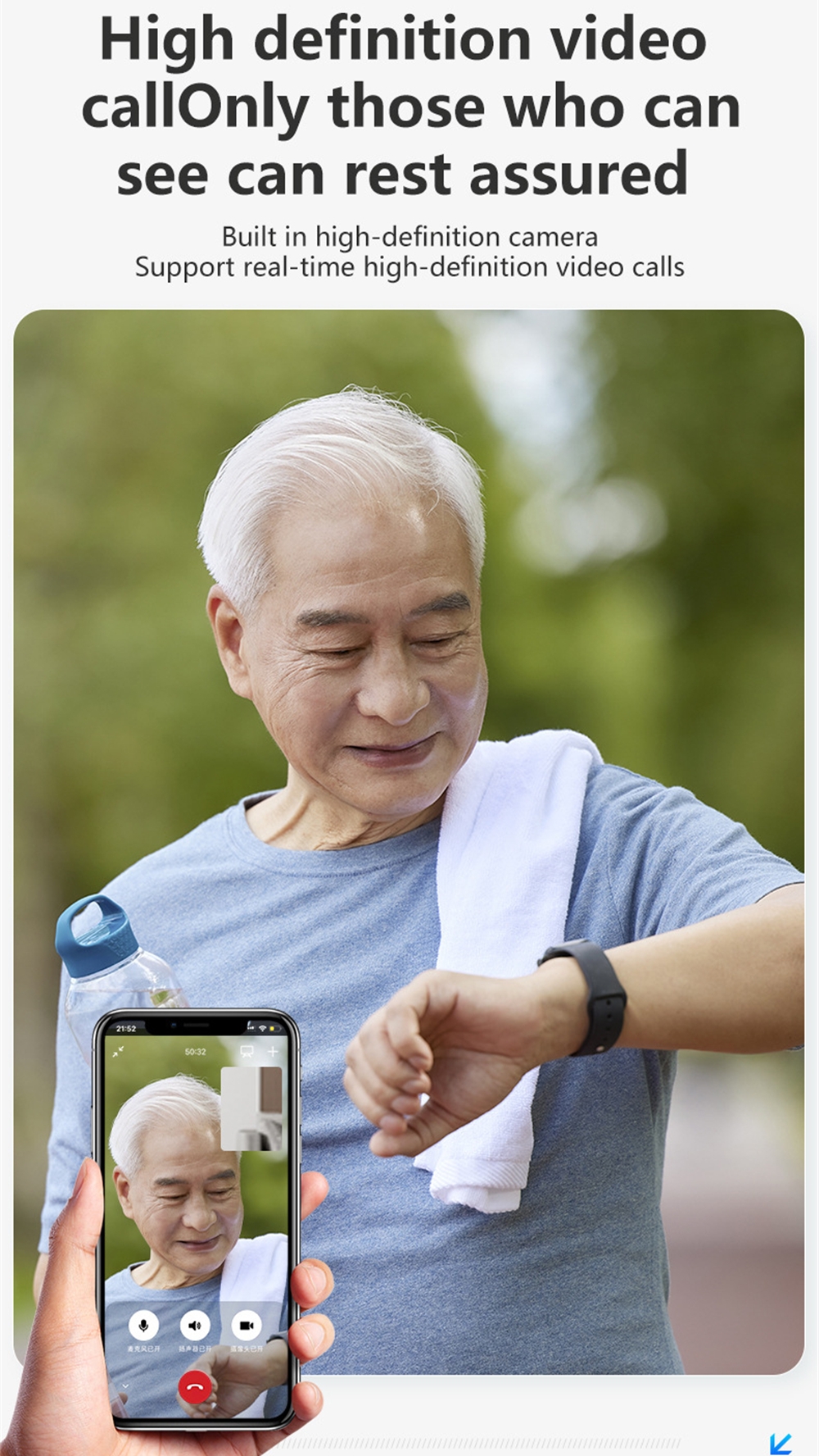Elderly Smart Watch For Senior - Fall Detection Watch recensie en prijs