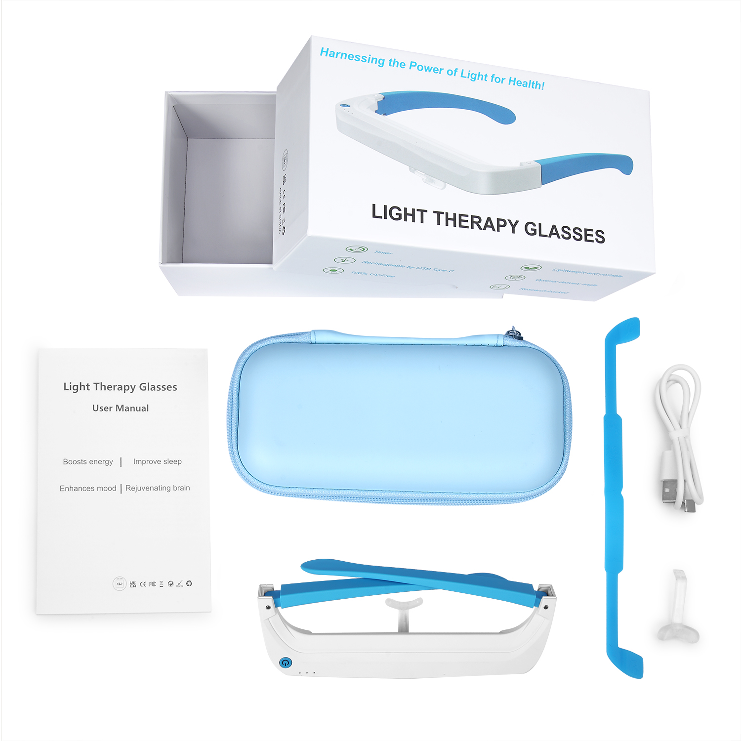Sleep-aiding and Mind-calming  - Light Therapy Glasses recensie en prijs