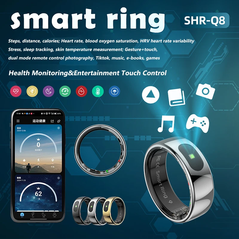 R08 Smart Ring Men Women Charg - Temperature Ring Skin recensie en prijs
