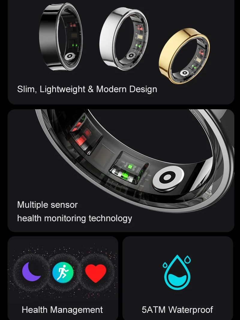 New Smart Ring R09 Health Moni - Temperature Ring Skin recensie en prijs